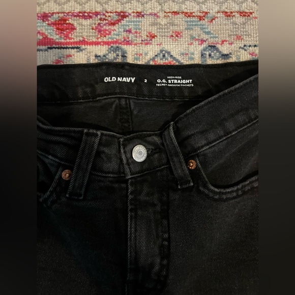 Old Navy O.G straight high-rise jeans secret smooth pockets - Picture 3 of 4